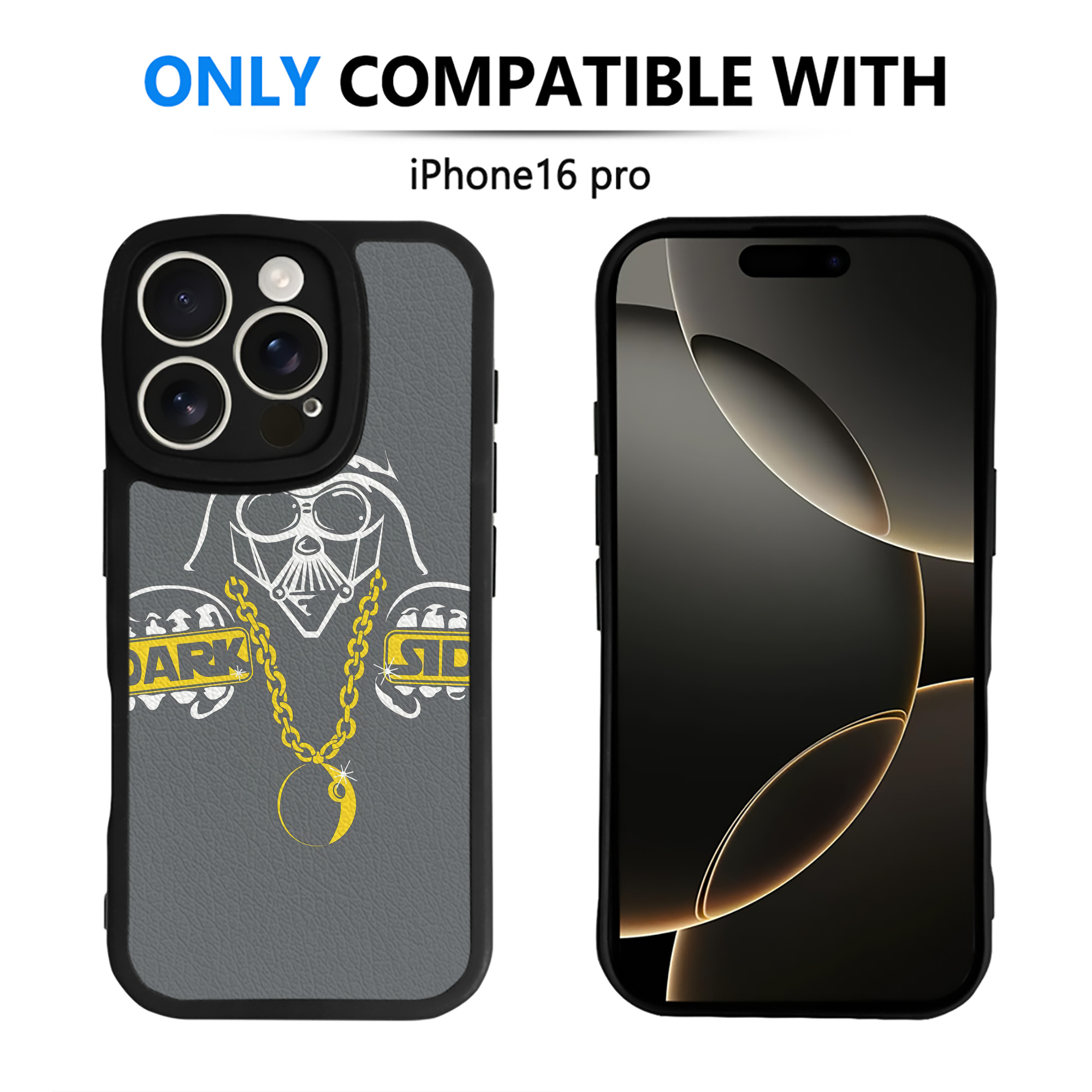 （画像用） スター・ウォーズ Star Wars 【iPhone 16シリーズ対応】シリコンスマホケース（レザー調） 材質：シリコン